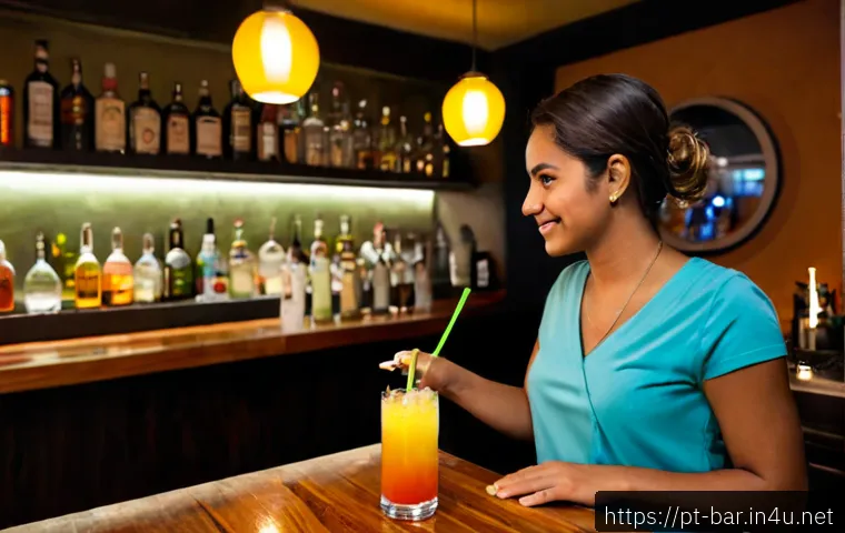 바텐더에게 적합한 성격 유형 - Photorealistic Brazilian bartender in a welcoming São Paulo cocktail bar, calmly listening to a cust...